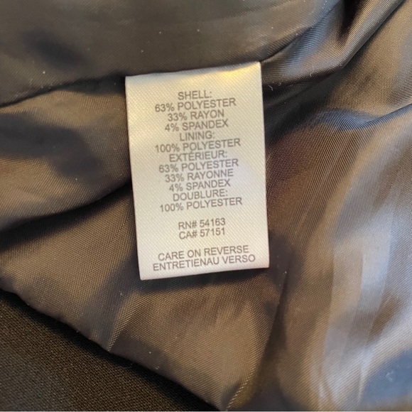 CALVIN KLEIN Black Sleeveless Dress with Faux Leather Trim-Size 10 - Picture 11 of 12